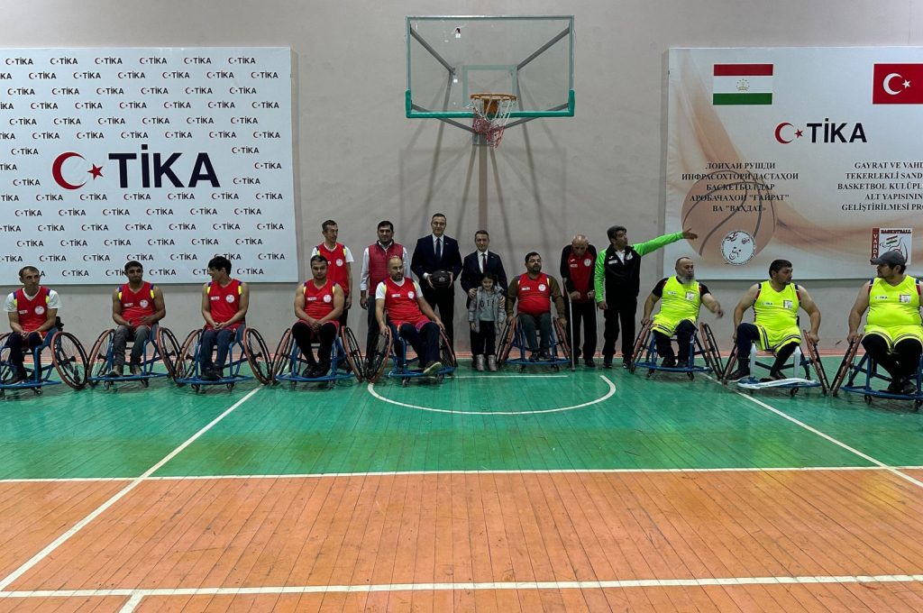 TIKA supports Tajikistan’s wheelchair basketball clubs with equipment