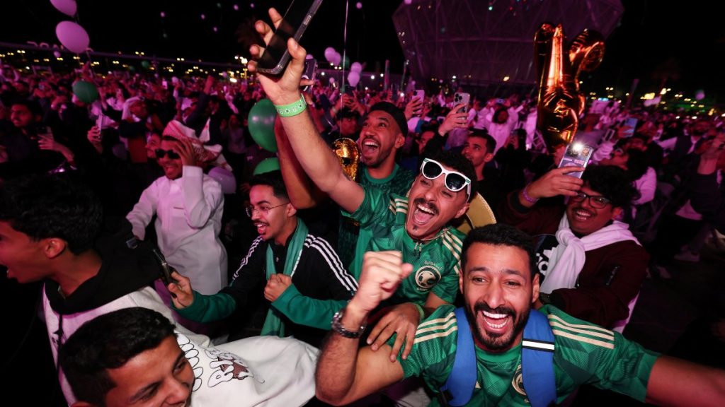 Saudi Arabia lights up after landing 2034 World Cup hosting rights