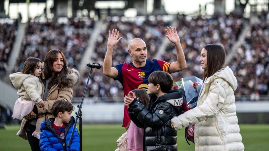 Barca legend Iniesta bids adieu to glittering career in Tokyo