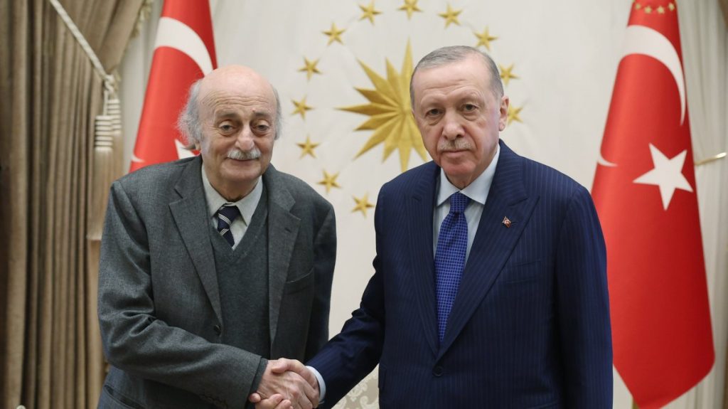 Erdoğan receives Lebanese Druze leader Jumblatt in Ankara