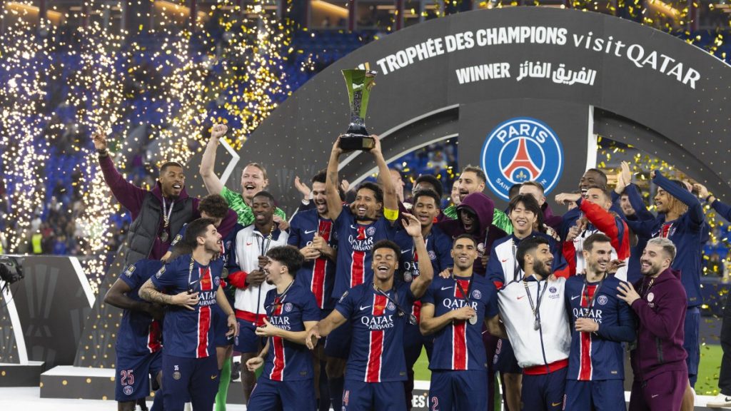 Dembele strikes late as PSG retain French Super Cup against Monaco