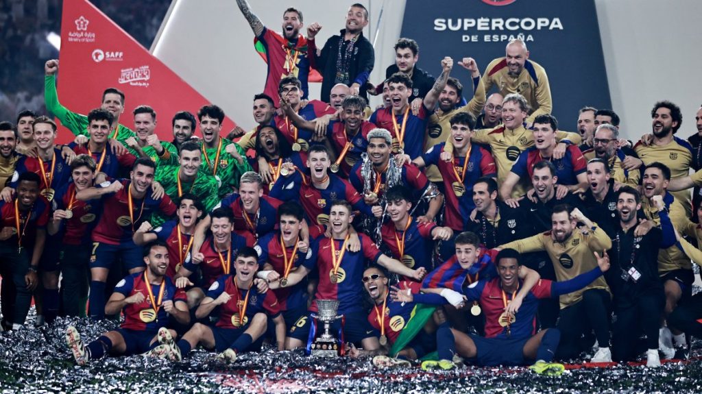 Ruthless Barcelona rout Real 5-2 to lift Spanish Super Cup title