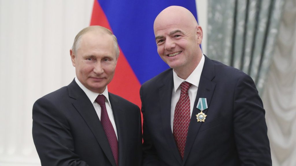 Infantino backs Russia’s return to football if peace in Ukraine prevails