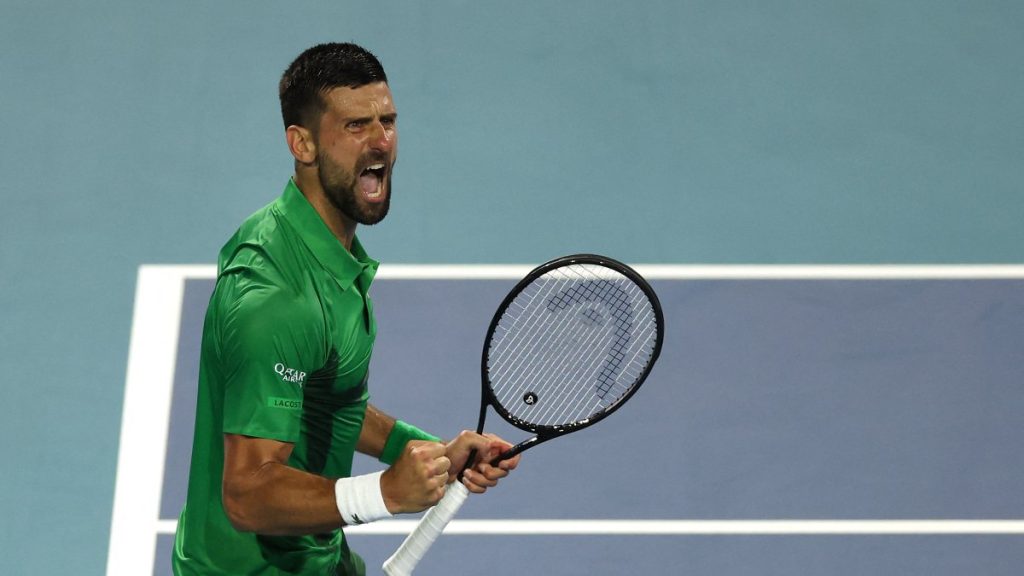 Djokovic serves up fresh fury in Miami as he eyes 100th ATP title