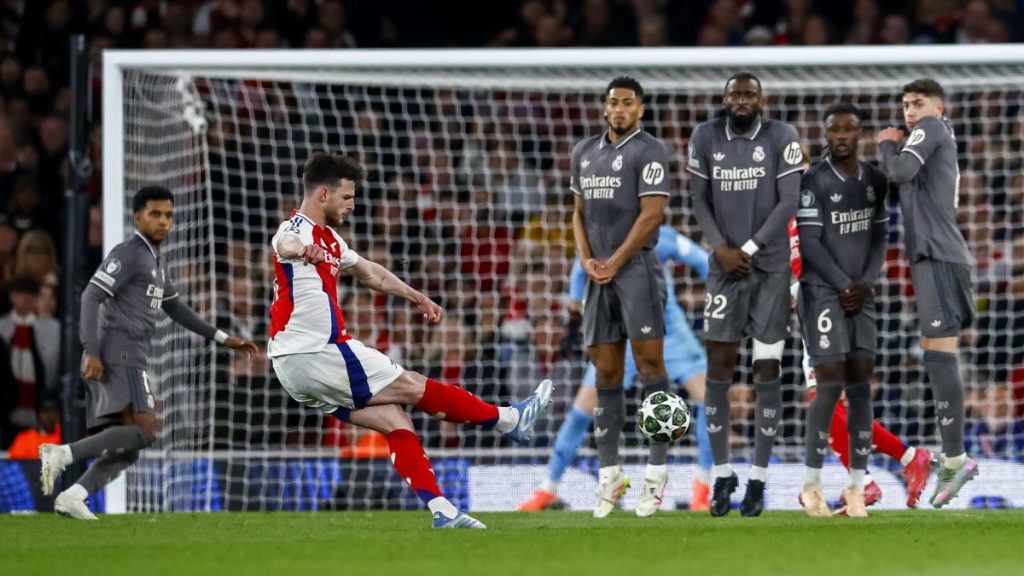 Declan serves Rice as Arsenal slam Madrid in UCL quarters 1st leg