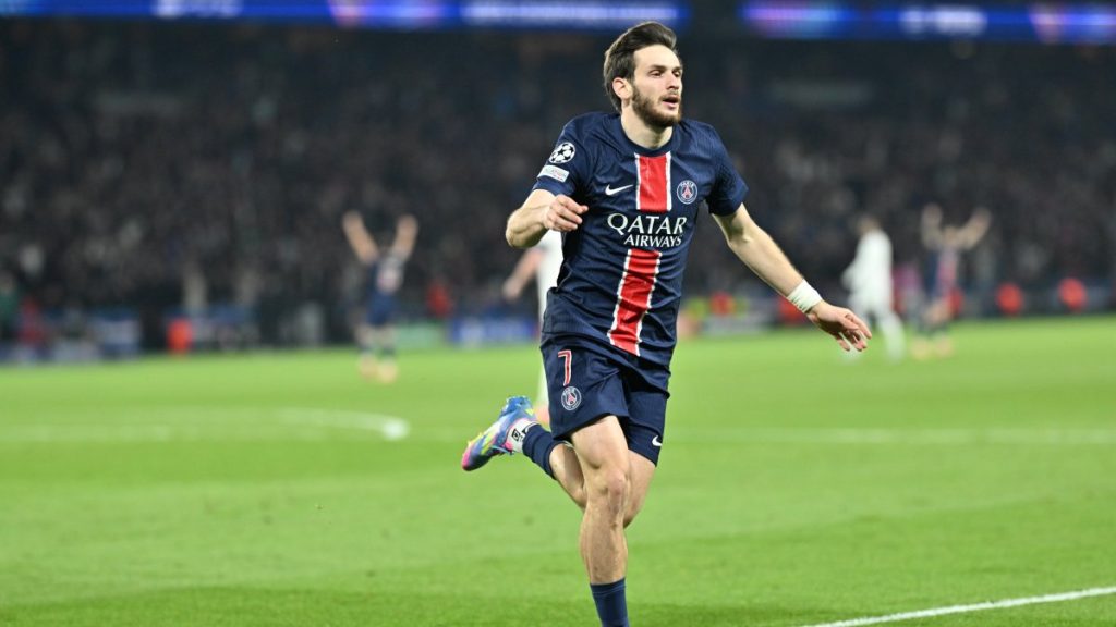 Kvaratskhelia’s stunner hands PSG upper hand over Villa in UCL last 8