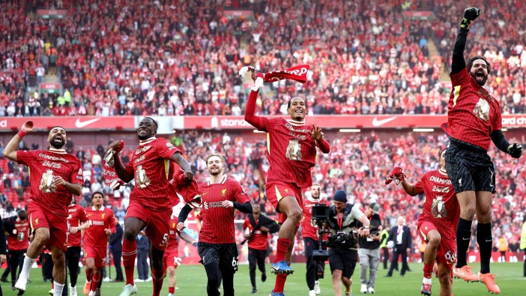 Liverpool clinch 20th league title with 5-1 hammer blow to Spurs