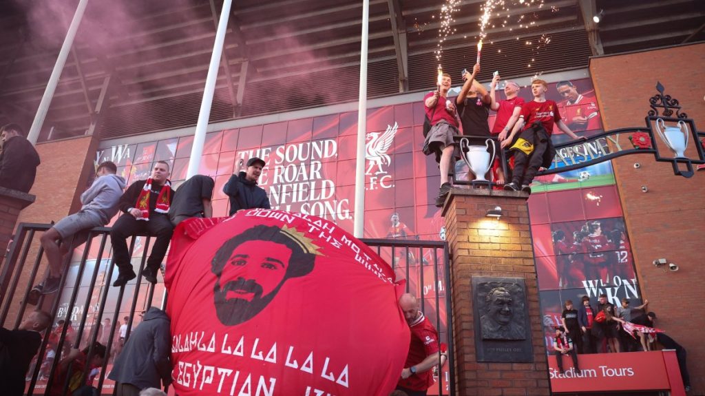 Liverpool paint town red after sealing record-equalling 20th title