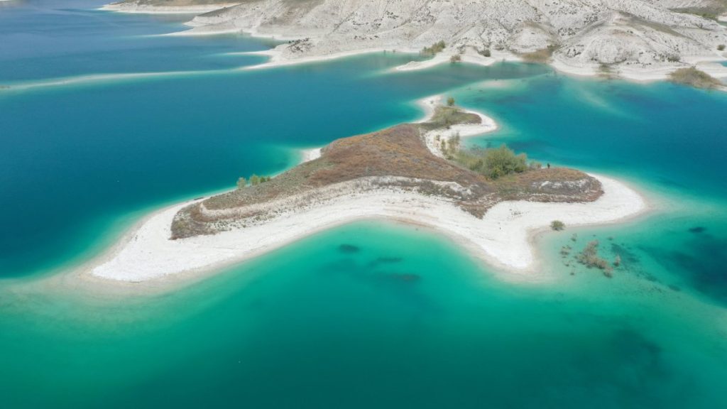Seagulls reclaim island in Turkish dam for spring nesting